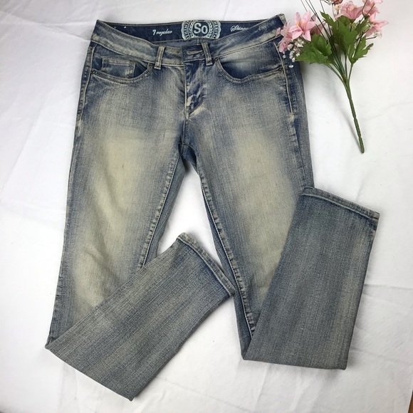 SO Denim - Kohl’s light / acid wash skinny jeans
